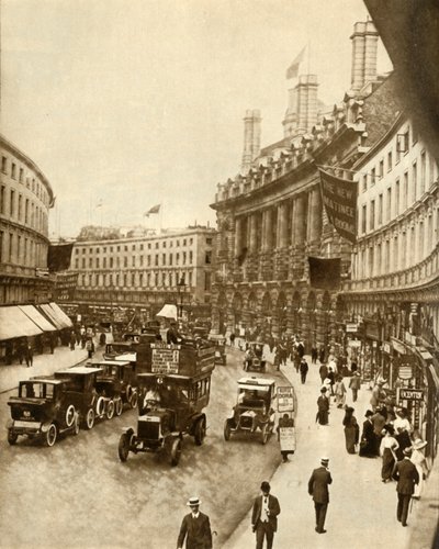 Regent Street, London, 1912, 1935 von Unbekannt