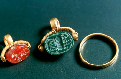 Ringe mit Inschrift, Schmuck, Tunesien, ca. 3.-4. Jahrhundert von Unbekannt