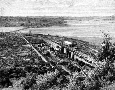 Rio Laja und die Biobio-Mündung, Chile, 1895 von Unbekannt