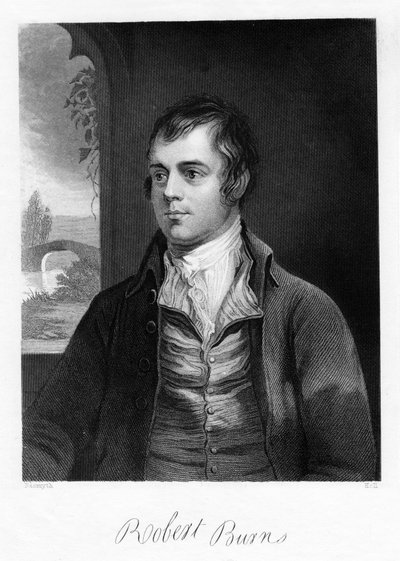 Robert Burns, schottischer Dichter, spätes 18. Jahrhundert von Unbekannt
