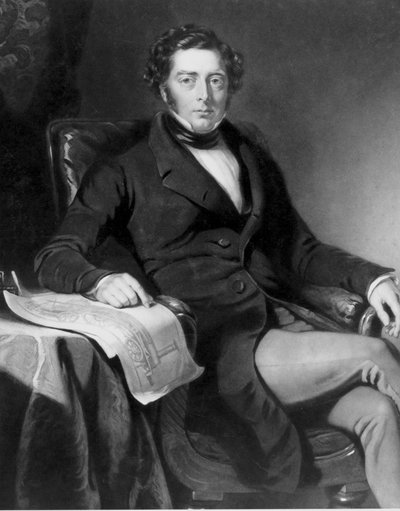 Robert Stephenson, englischer Maschinenbau- und Bauingenieur von Unbekannt