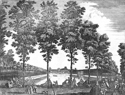 Königspalast von Fontainebleau, Frankreich, 1750 von Unbekannt