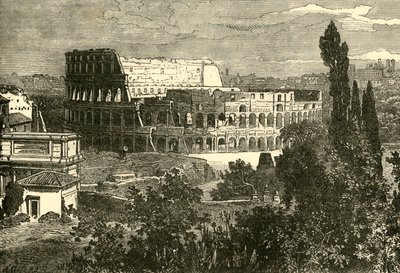Ruinen des Kolosseums, vom Palatin, 1890 von Unbekannt