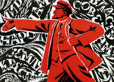 Russisches kommunistisches Parteiplakat, 20. Jahrhundert von Unbekannt