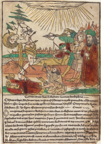 Der heilige Sebastian von Unbekannt