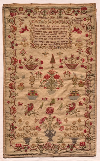 Stickerei, 1828 von Unbekannt