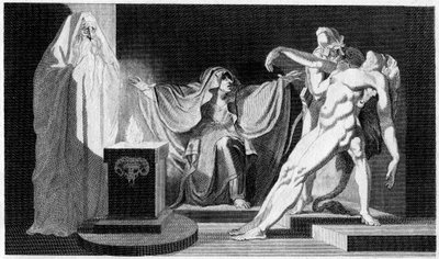 Saul und die Hexe von Endor, 1792 von Unbekannt