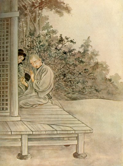 Sawaichi...wiederholte die buddhistische Anrufung: Namu Amida Butsu, 1919 von Unbekannt