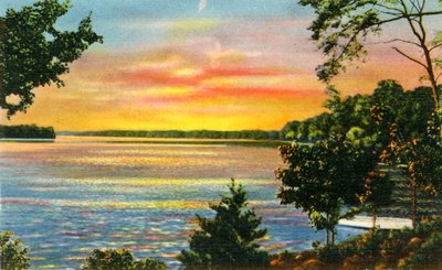 Szene am Lake Catawba, nahe Charlotte, N.C., 1942 von Unbekannt