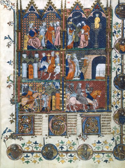 Szenen vom Ersten Kreuzzug, 1096-1099, 14. Jahrhundert von Unbekannt