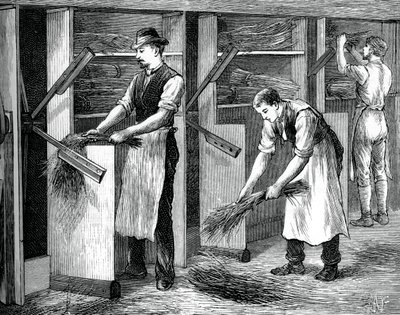 Hechelmaschine, ca. 1880 von Unbekannt