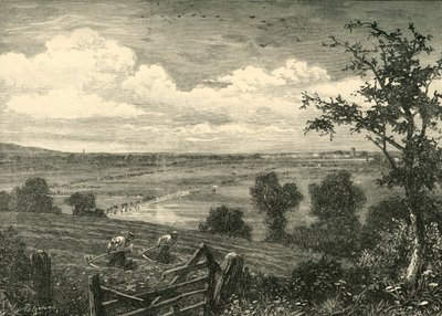 Sedgemoor, von Middlezoy, 1898 von Unbekannt