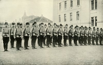 Serbische Kavallerie auf Parade, 1919 von Unbekannt