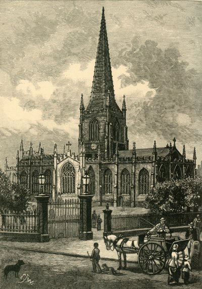 Sheffield Pfarrkirche, 1898 von Unbekannt