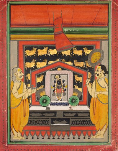 Shri Dvarakanathji von Kankroli Dubarakanathji, Mitte des 19. Jahrhunderts von Unbekannt
