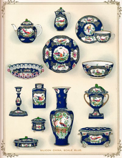 Silizium China, Scale Blue, frühes 20. Jahrhundert, 1911 von Unbekannt