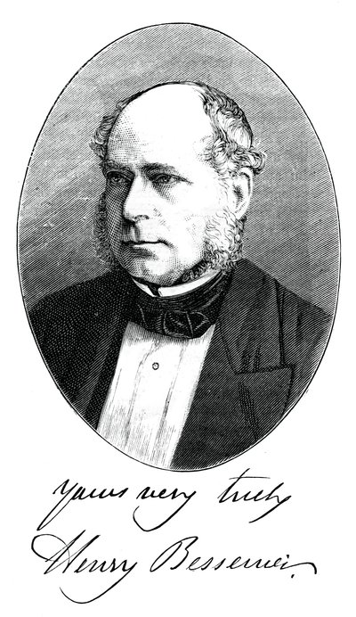 Sir Henry Bessemer, englischer Ingenieur, um 1880 von Unbekannt