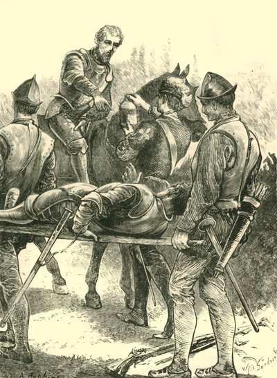 Sir Philip Sidney bei Zutphen, 1586, 1890 von Unbekannt