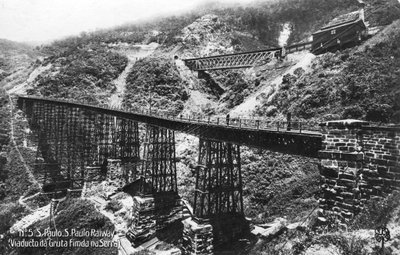 São Paulo Eisenbahn, Brasilien, frühes 20. Jahrhundert von Unbekannt