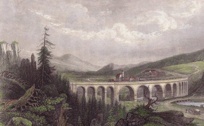 Südbahn. Viadukt Payerbach, Semmering von Unbekannt