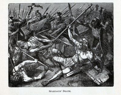 Tod des Spartacus, 1882 von Unbekannt