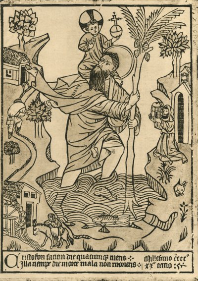 St. Christophorus, 1423, 1915 von Unbekannt