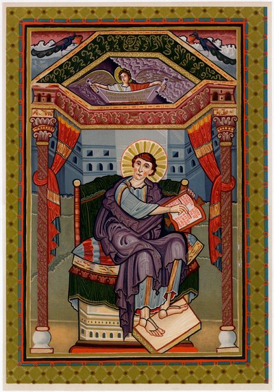St. Matthäus, ca. 800 n. Chr. von Unbekannt