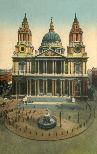 St. Pauls Kathedrale, London, um 1910 von Unbekannt