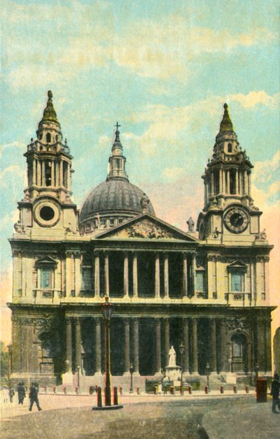 St. Pauls Kathedrale, London, ca. 1910 von Unbekannt