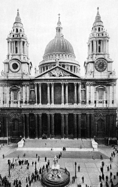 St. Pauls Kathedrale, London, frühes 20. Jahrhundert von Unbekannt