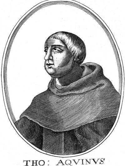 Thomas von Aquin um 1225-1274, italienischer Philosoph und Theologe von Unbekannt