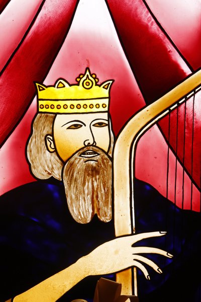 Buntglasfenster: König David, Lomé, Togo von Unbekannt