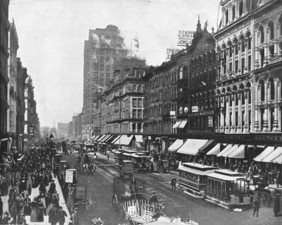 State Street, Chicago, Illinois, USA, ca. 1900 von Unbekannt