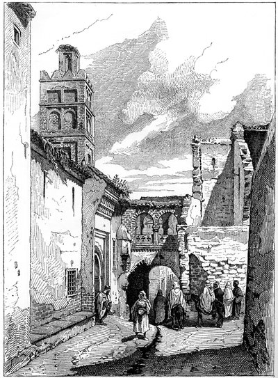 Straßenansicht in Tlemcen, Algerien, um 1890 von Unbekannt