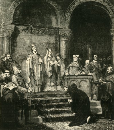 Unterwerfung von Heinrich IV. in Canossa von Unbekannt