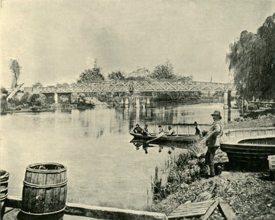 Schwenkbrücke über den Latrobe, 1901 von Unbekannt