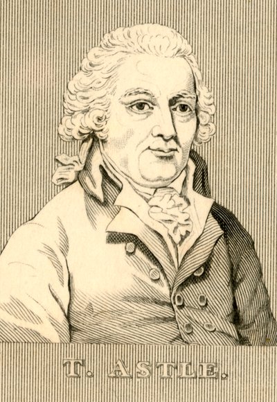 T. Astle, 1735-1803, 1830 von Unbekannt