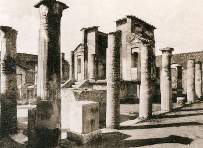 Tempel der Isis, Pompeji, Italien, um 1900 von Unbekannt