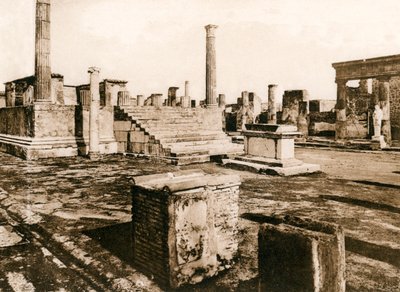 Tempel des Jupiter, Pompeji, Italien, ca. 1900er Jahre von Unbekannt