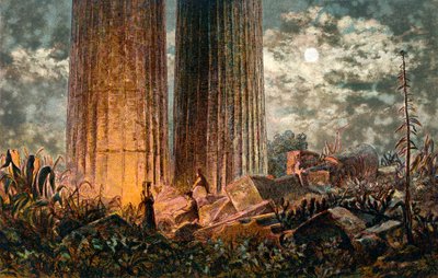 Tempel der Giganten, Sizilien (19. Jahrhundert) von Unbekannt