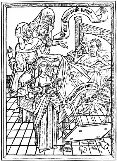 Versuchung zur Ungeduld, um 1465, 1964 von Unbekannt