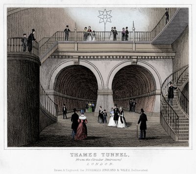 Thames Tunnel, London, 19. Jahrhundert von Unbekannt