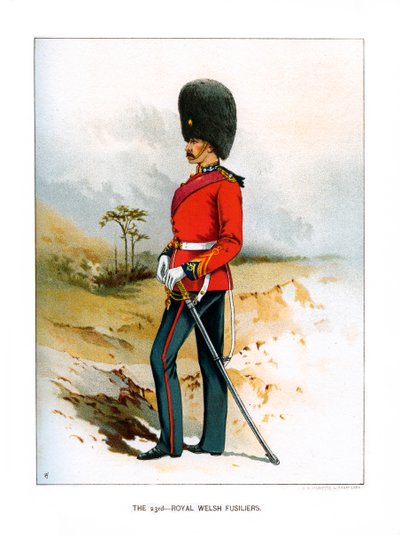 Das 23. Royal Welsh Fusiliers, um 1890 von Unbekannt