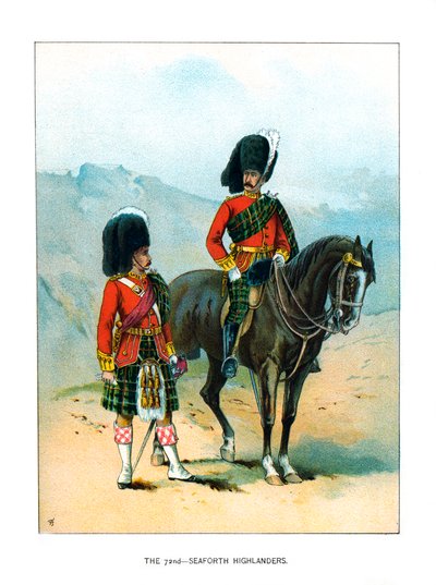 Die 72. Seaforth Highlanders, ca. 1890 von Unbekannt