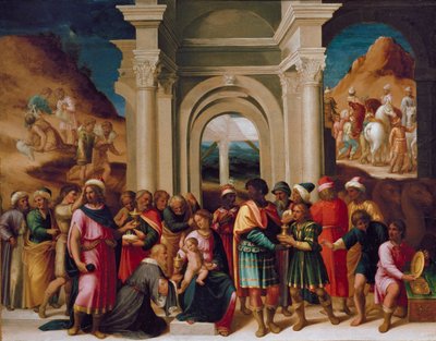 Die Anbetung der Könige, um 1530 von Unbekannt