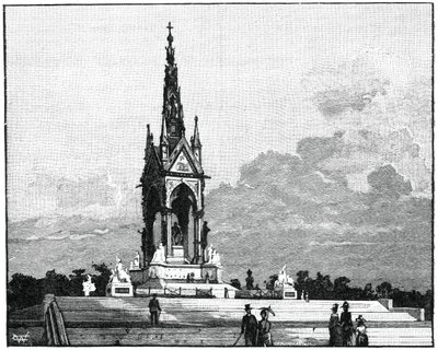 Das Albert Memorial, Kensington, London, 1900 von Unbekannt