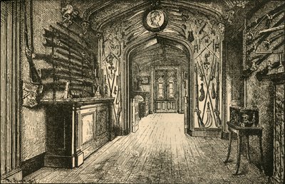 Die Waffenkammer in Abbotsford, 1882 von Unbekannt