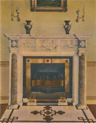 Der Bankettsaal-Kamin von Unbekannt