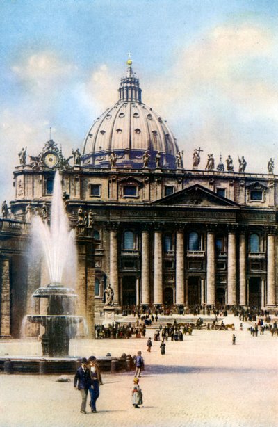 Die Basilika von Sankt Peter, Rom, 1926 von Unbekannt