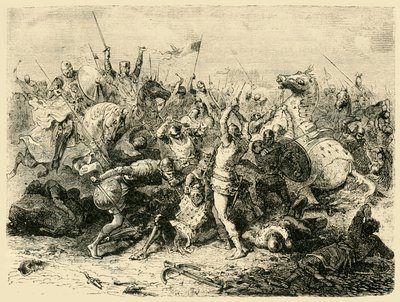 Die Schlacht von Bouvines, 1214, 1890 von Unbekannt